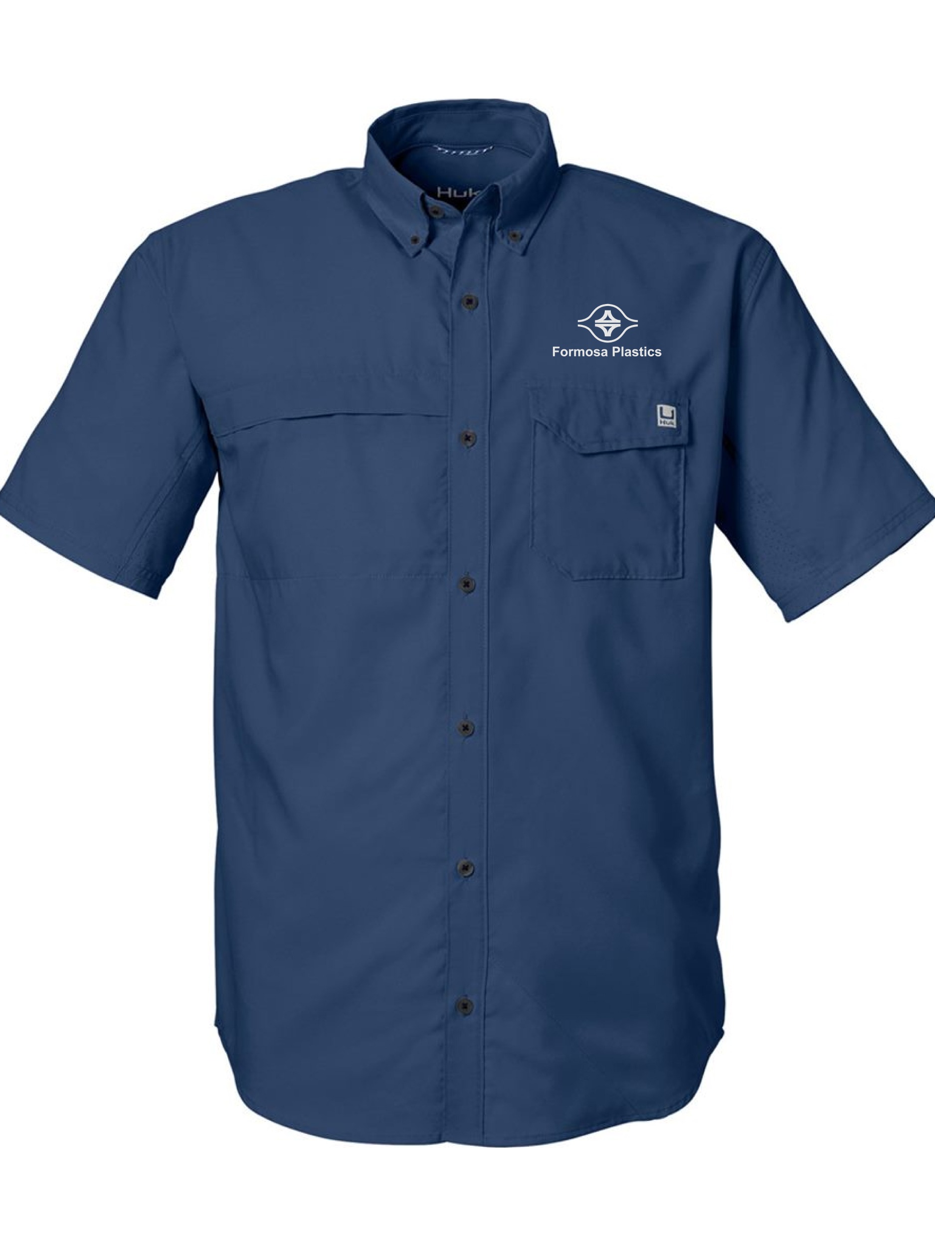 Formosa Plastics - HUK Mens Tide Point Short Sleeve Shirt