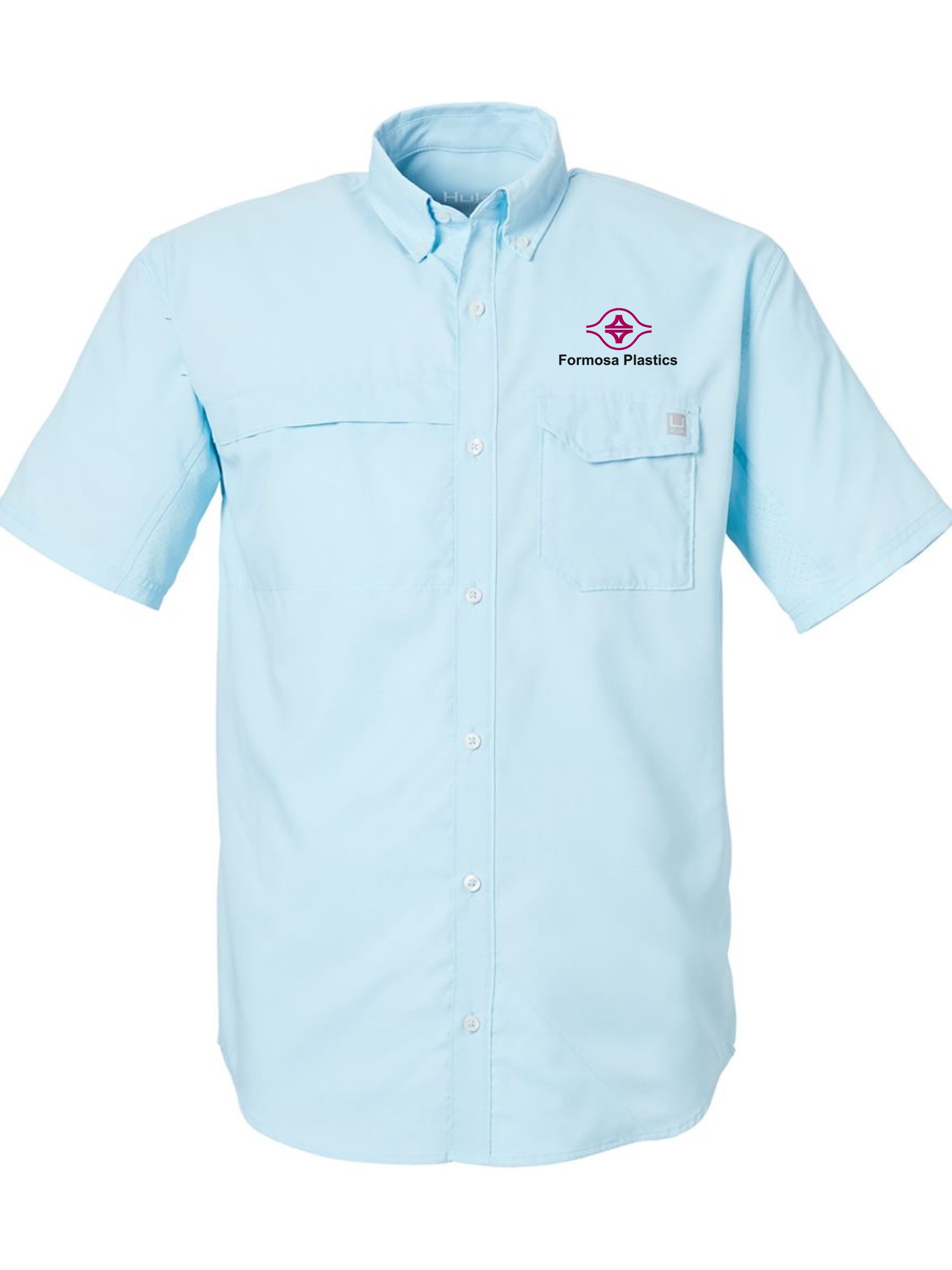 Formosa Plastics - HUK Mens Tide Point Short Sleeve Shirt